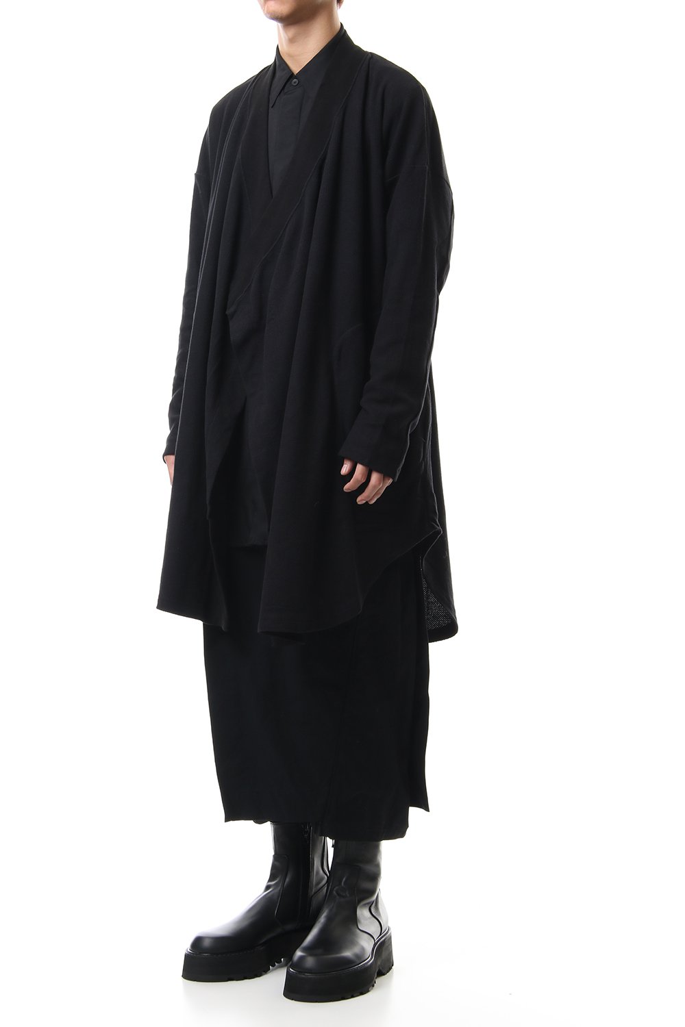 DRAPE GOWN Black