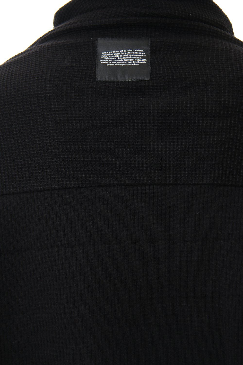 2 FACE COWL NECK SHIRT Black