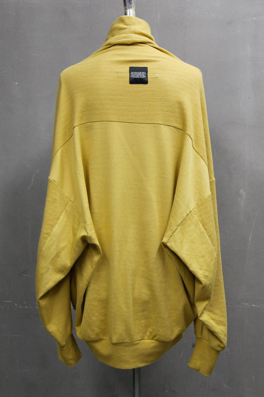 2 FACE COWL NECK SHIRT Mustard