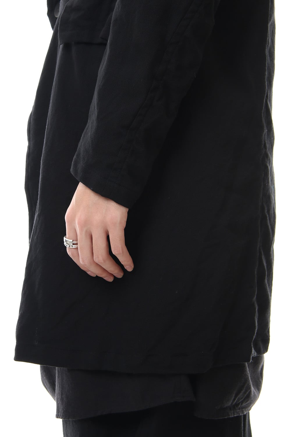 LOZENGE COLLAR TAILORED JACKET Black