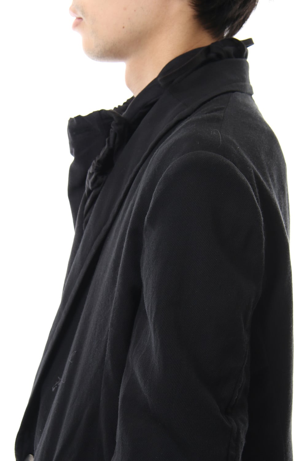 LOZENGE COLLAR TAILORED JACKET Black