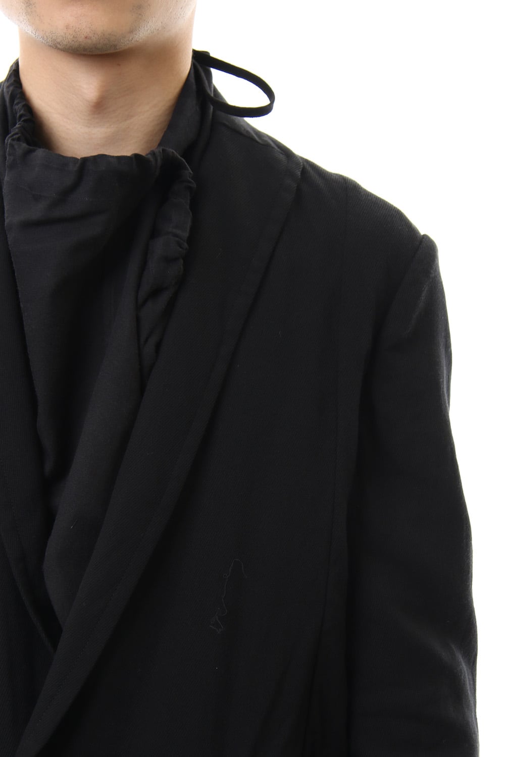 LOZENGE COLLAR TAILORED JACKET Black
