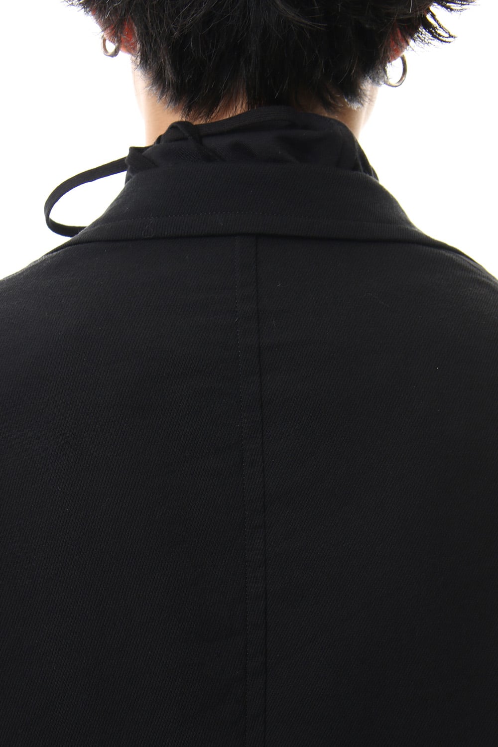 LOZENGE COLLAR TAILORED JACKET Black