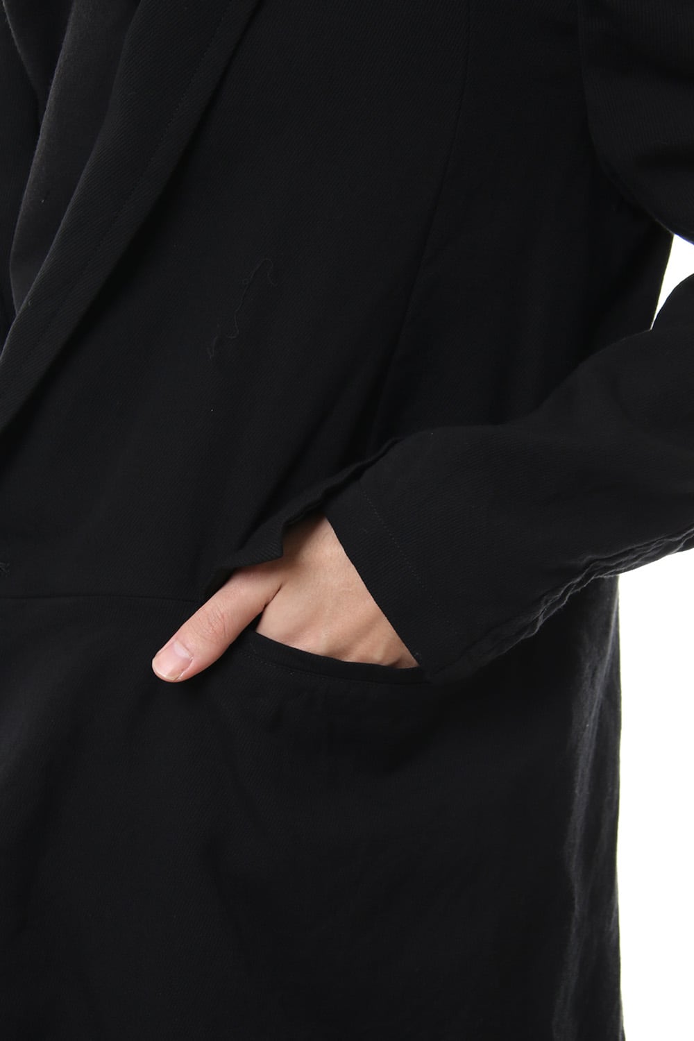 LOZENGE COLLAR TAILORED JACKET Black