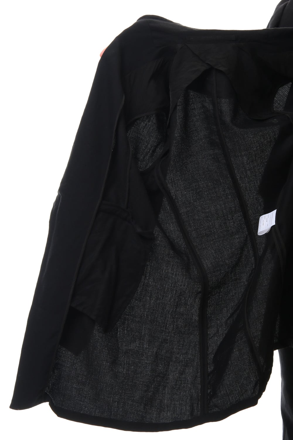 LOZENGE COLLAR TAILORED JACKET Black