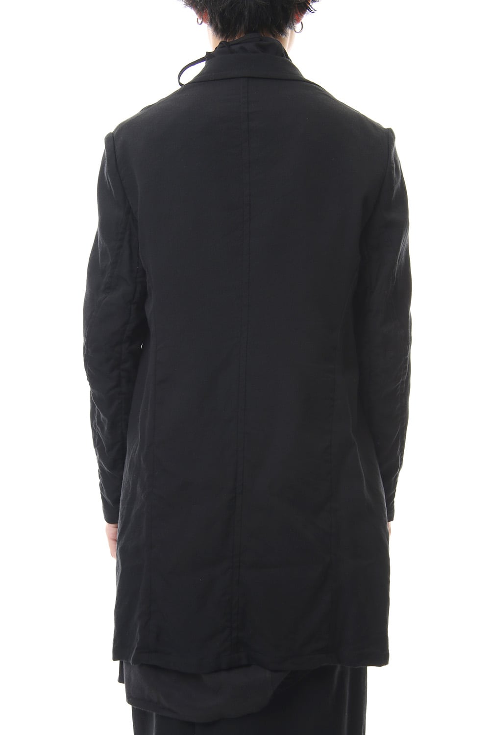 LOZENGE COLLAR TAILORED JACKET Black