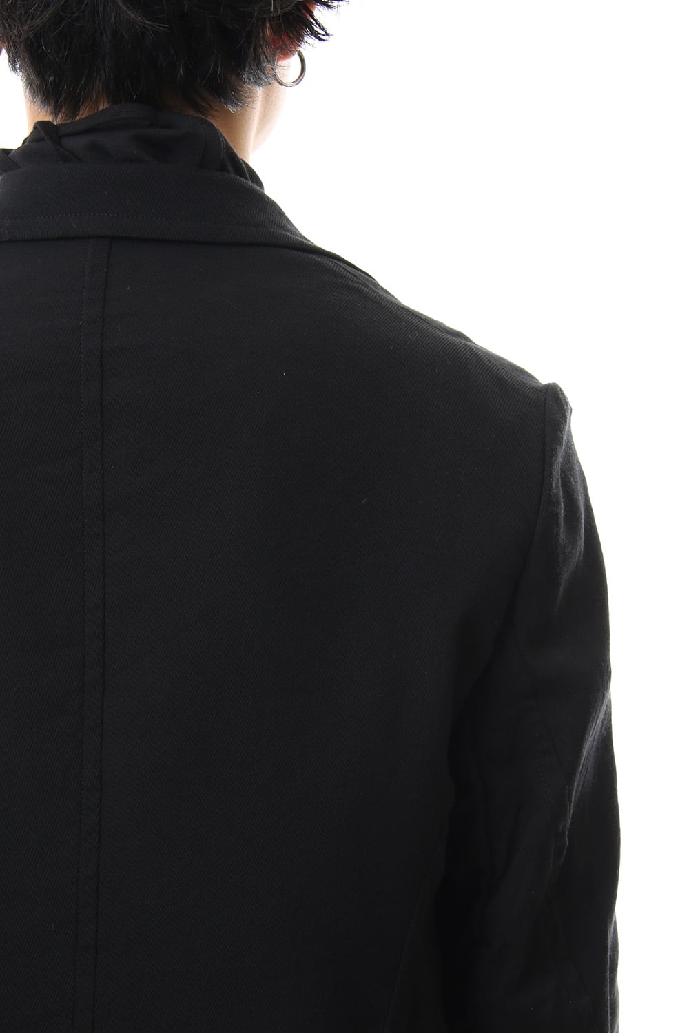 LOZENGE COLLAR TAILORED JACKET Black
