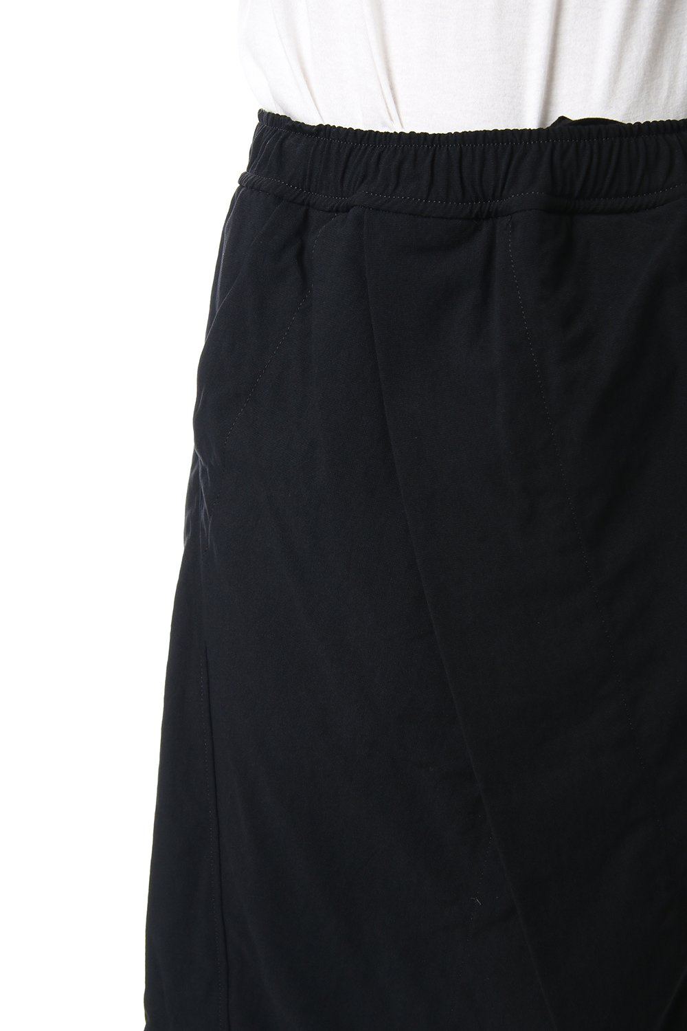 CONTRAST LAYERED PANTS Black