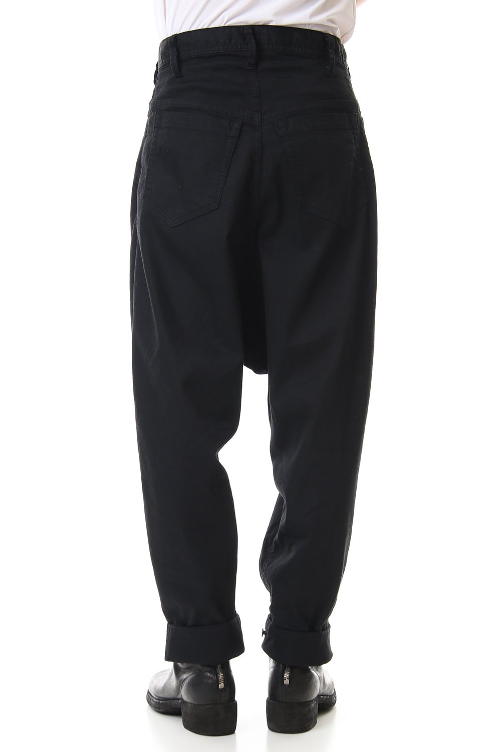 LOW CROTCH BAGGY PANTS Black