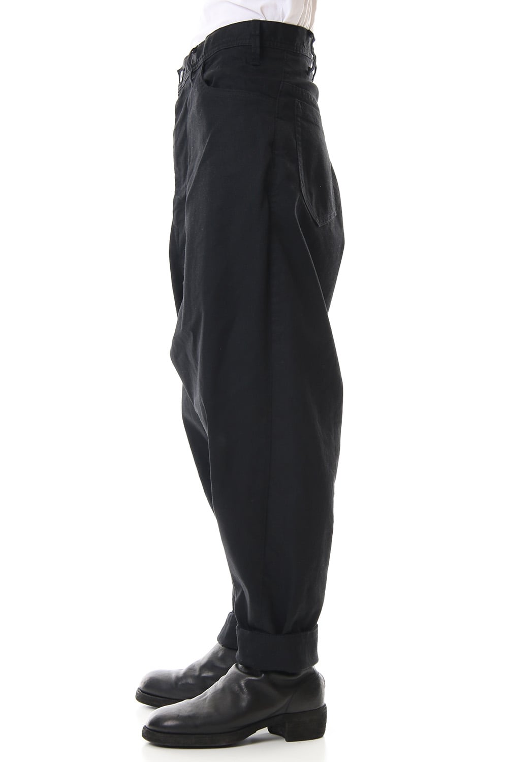 LOW CROTCH BAGGY PANTS Black