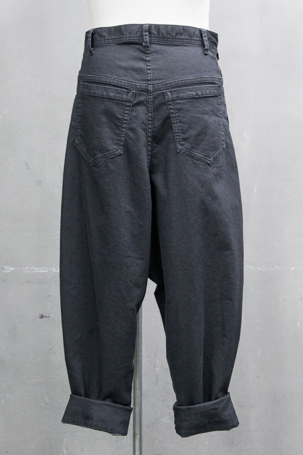 LOW CROTCH BAGGY PANTS Charcoal