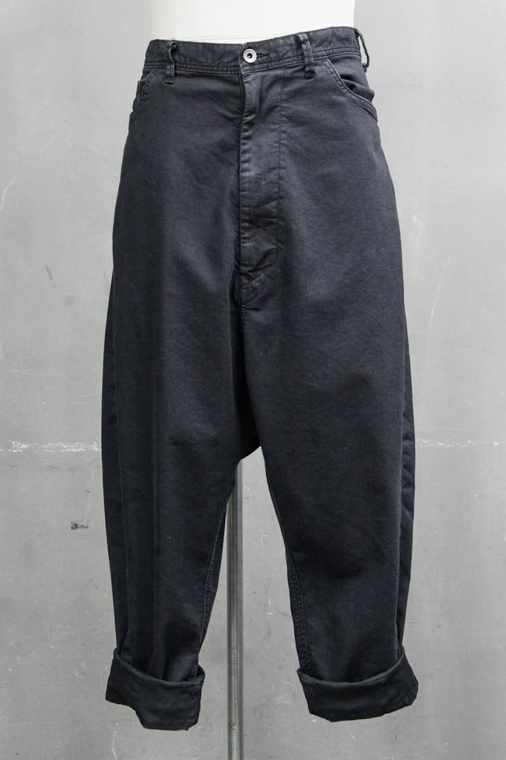 LOW CROTCH BAGGY PANTS Charcoal
