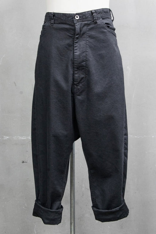 LOW CROTCH BAGGY PANTS Charcoal