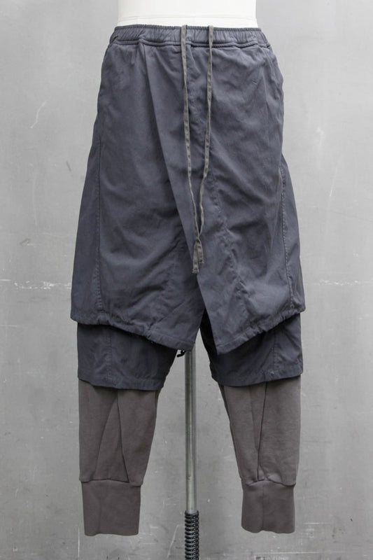 CONTRAST LAYERED PANTS Charcoal