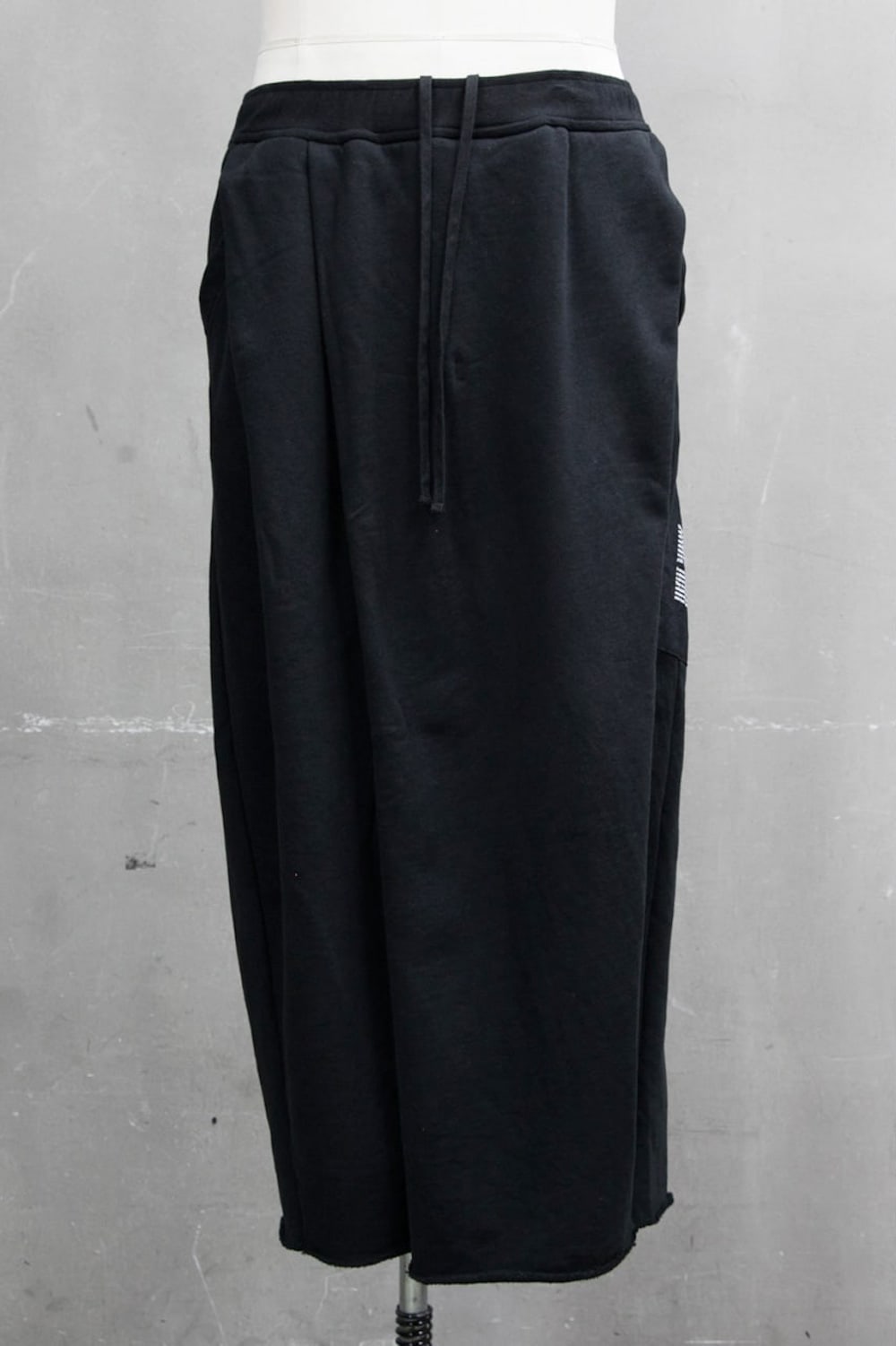 FOLDED BAGGY PANTS Black