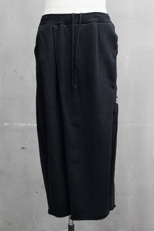FOLDED BAGGY PANTS Black