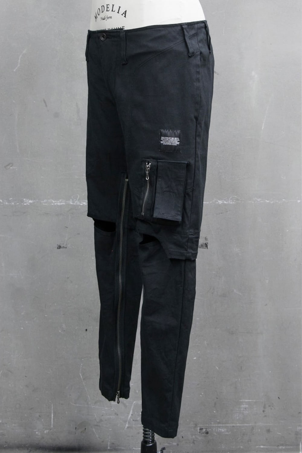 ZIP MOTORCYCLE PANTS Black