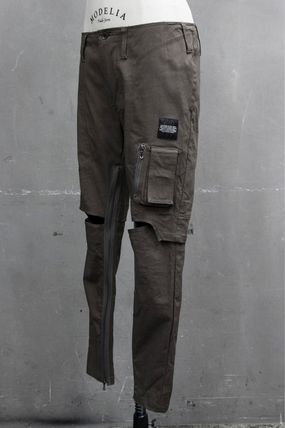 ZIP MOTORCYCLE PANTS Khaki