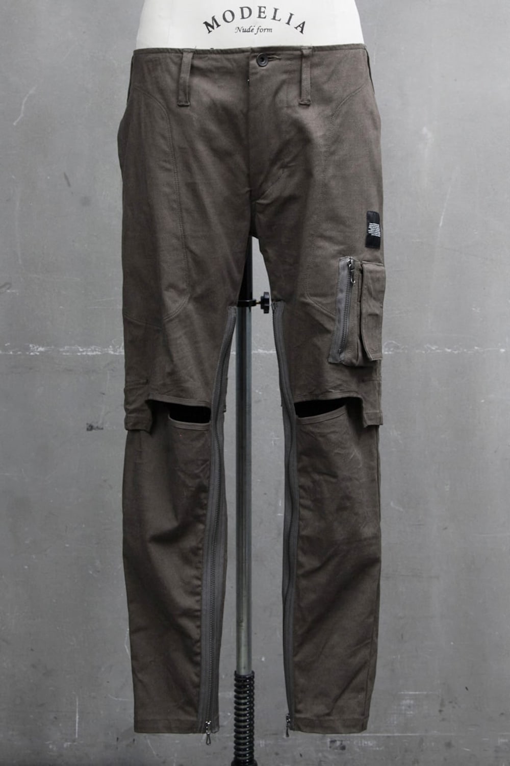 ZIP MOTORCYCLE PANTS Khaki