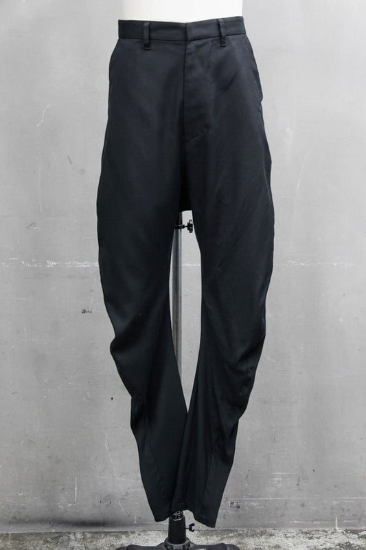 CURVED TROUSERS Black