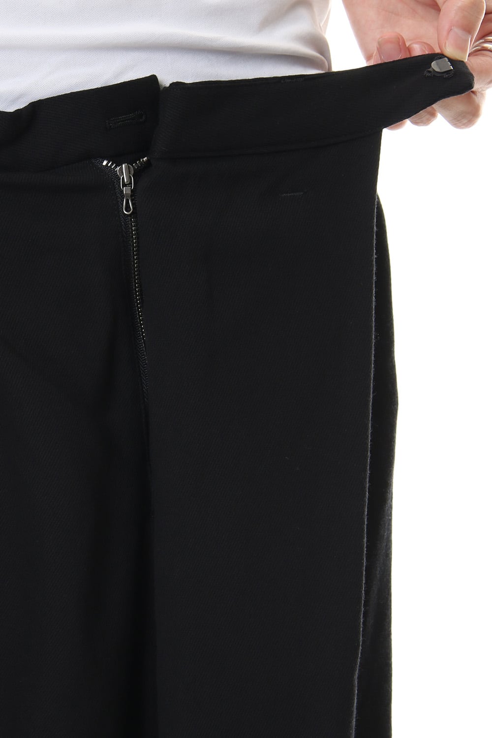 FOLDED BAGGY TROUSERS Black