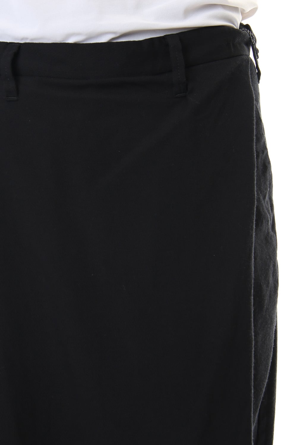 FOLDED BAGGY TROUSERS Black
