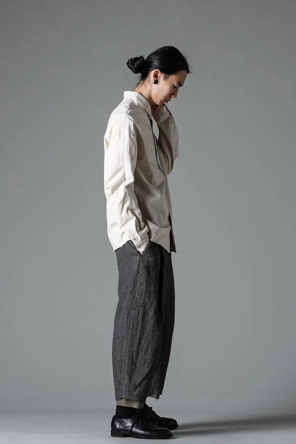 シャツ ルーズフィット コットンヘンプ