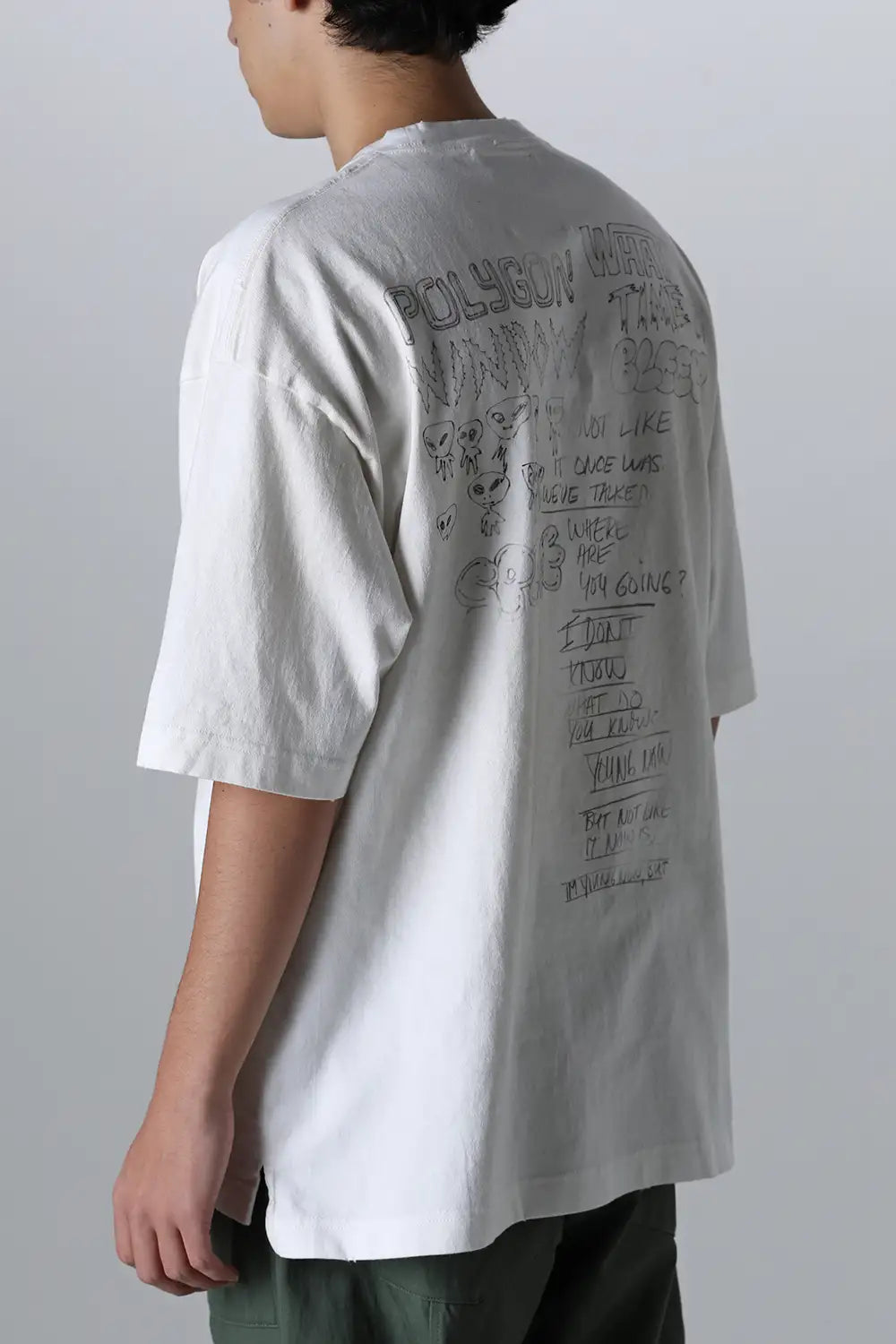 Distressed Tee White