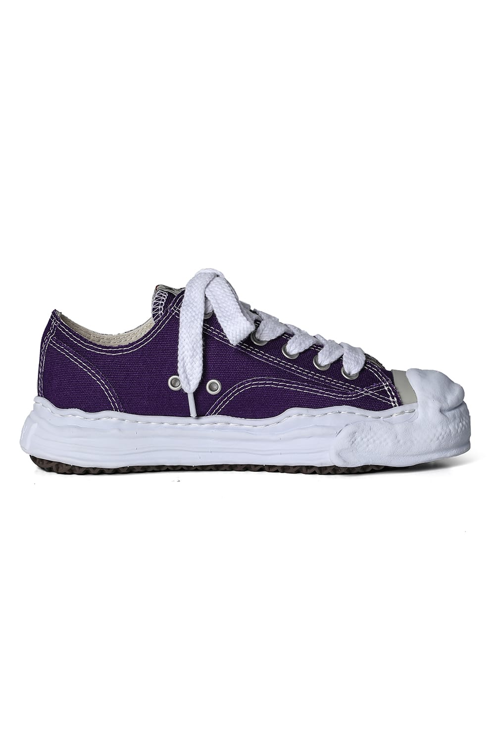 HANK Original sole Toe cap sneaker LOW canvas Purple