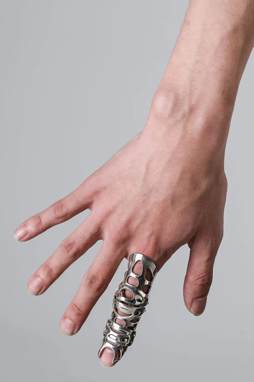 fangophilia × JULIUS Full Finger Ring Silver