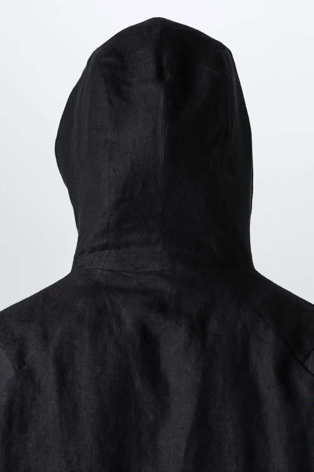 Hooded jacket soft nubuck cow leather