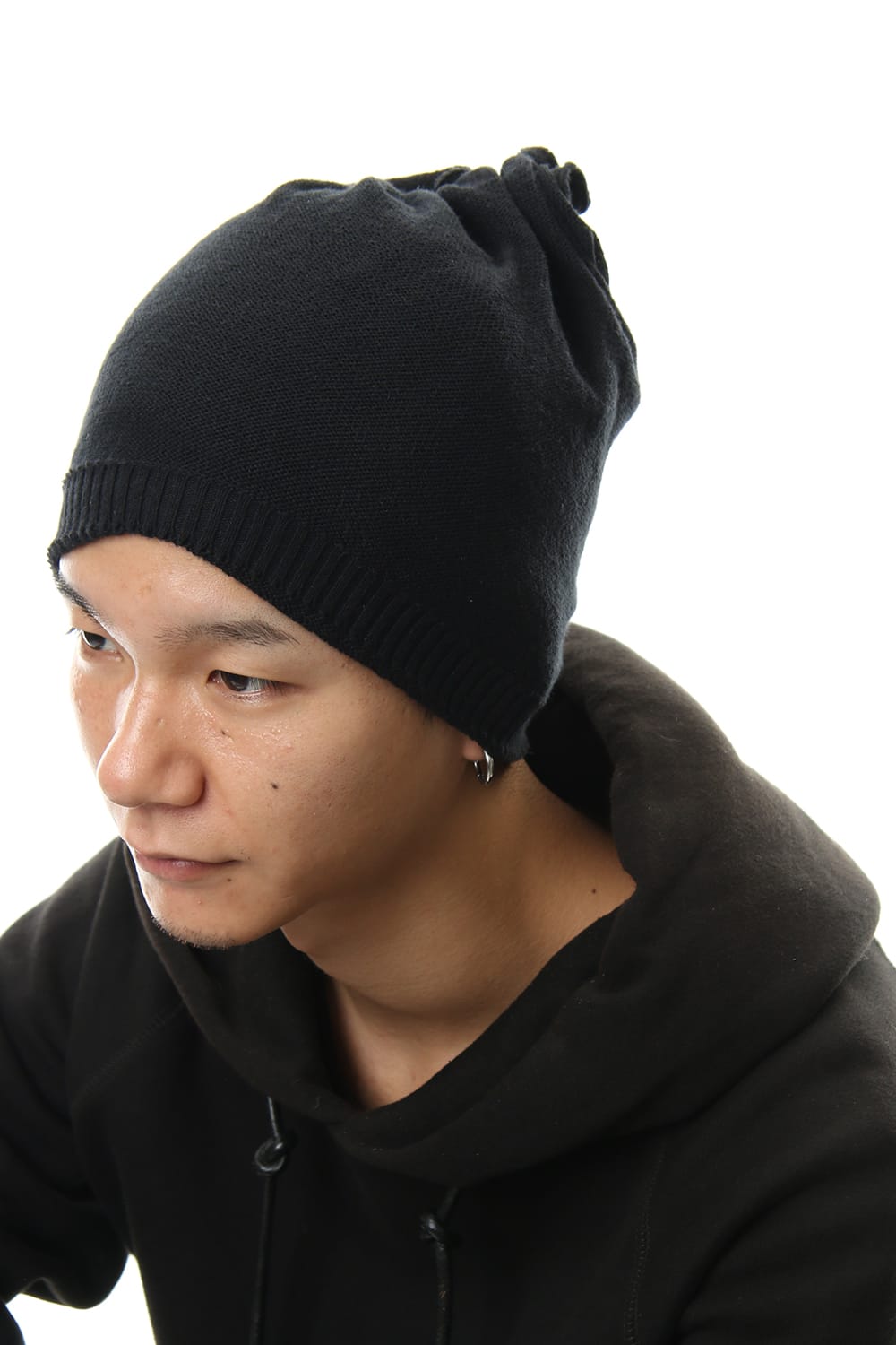 TWIST BEANIE CAP Black