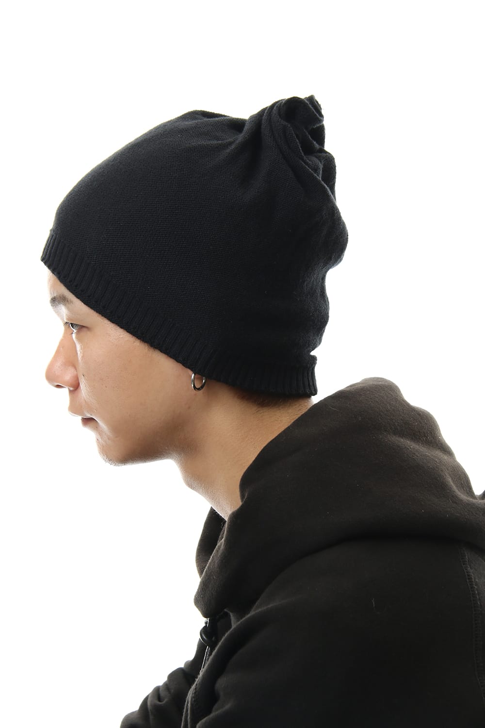 TWIST BEANIE CAP Black