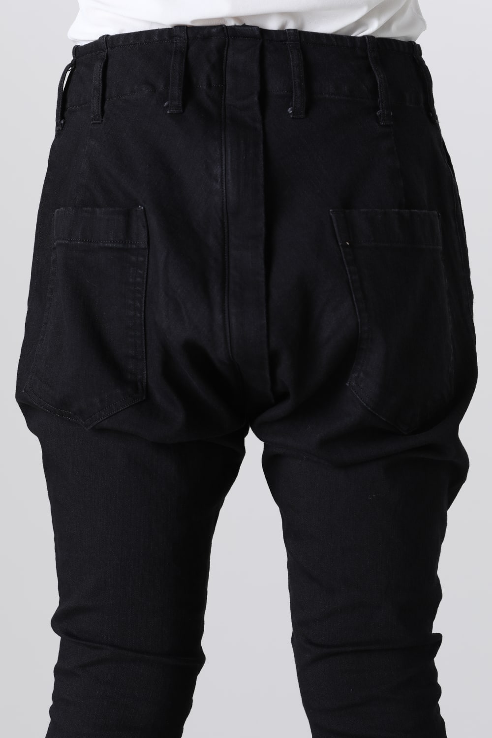 Organic Denim Darts SaruelPants Black