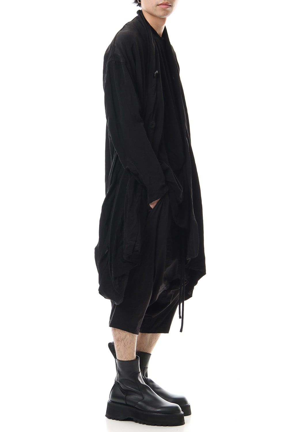 DRAPE GOWN Black