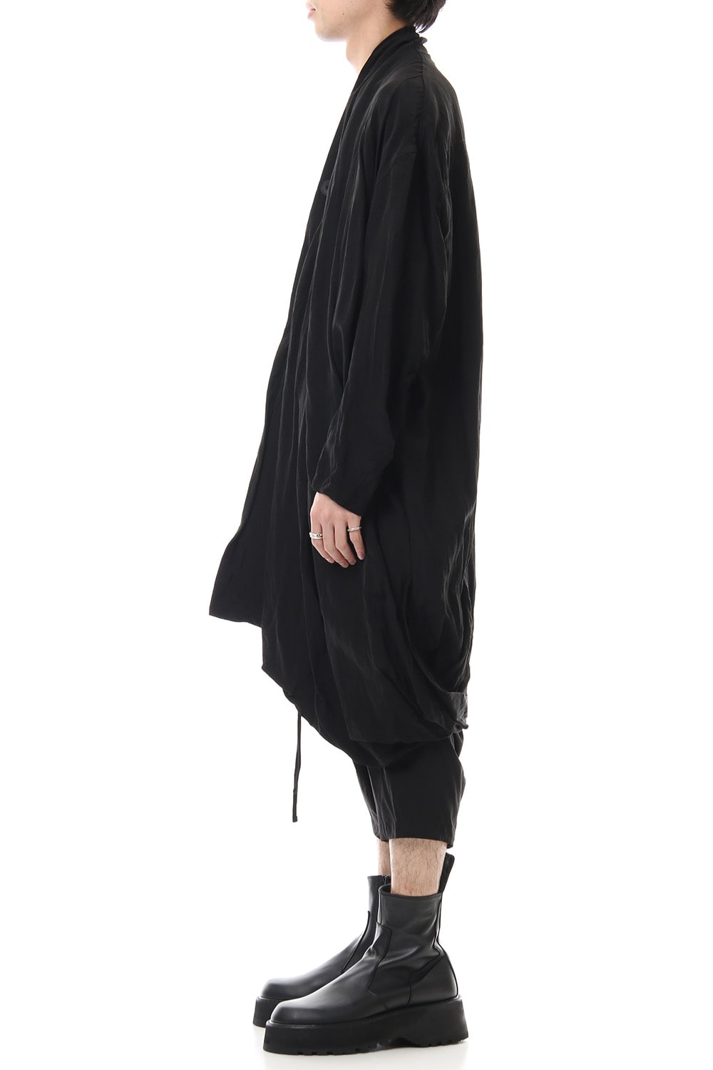 DRAPE GOWN Black