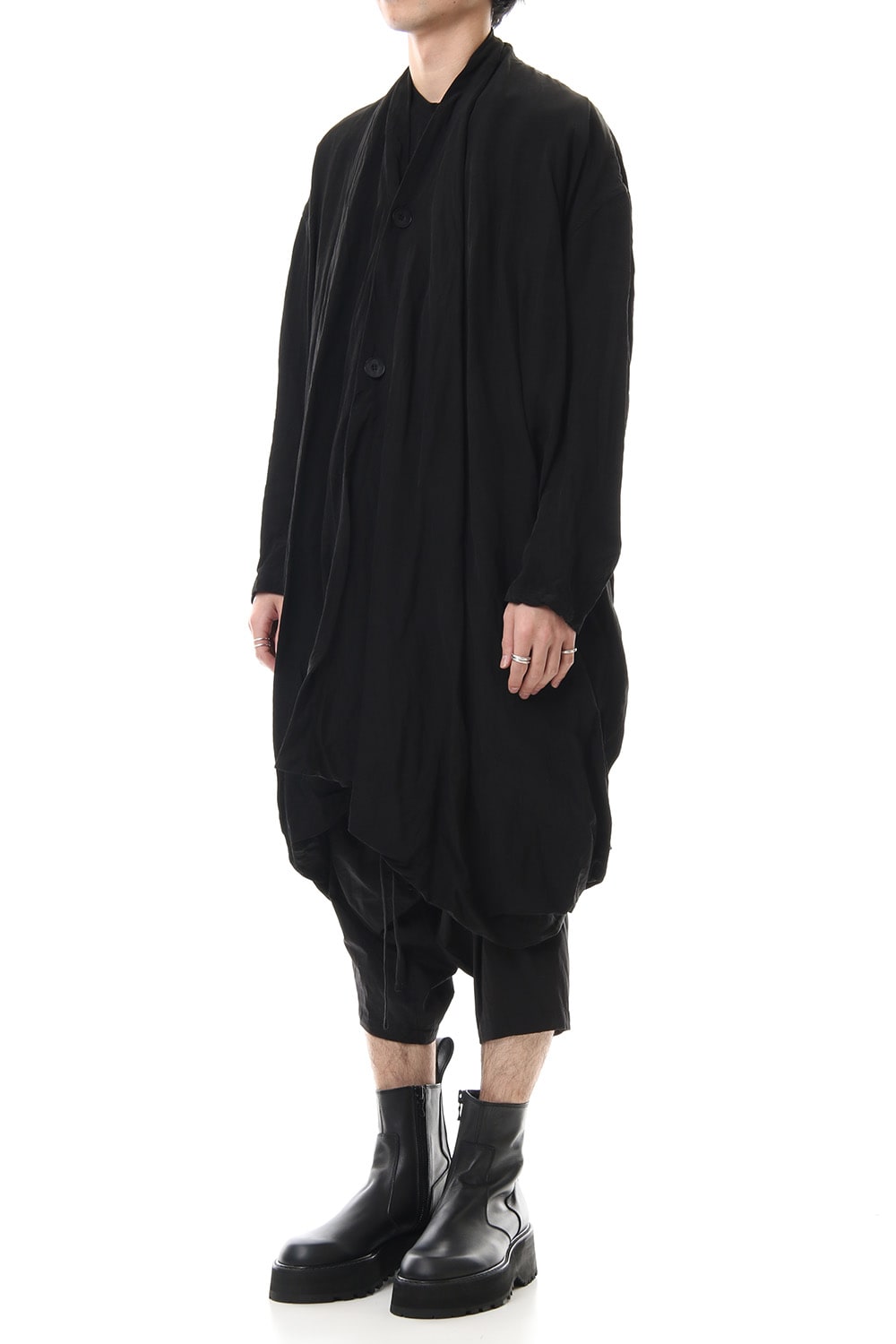 DRAPE GOWN Black