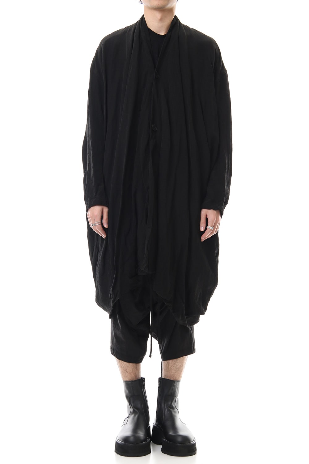 DRAPE GOWN Black