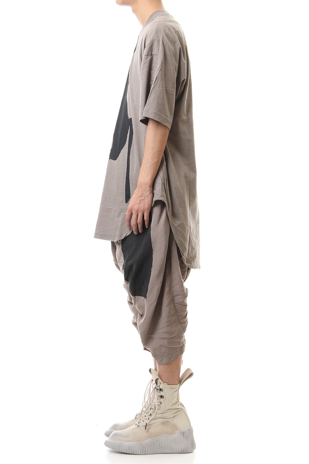 PRINT T-SHIRT ver.1 Khaki Gray