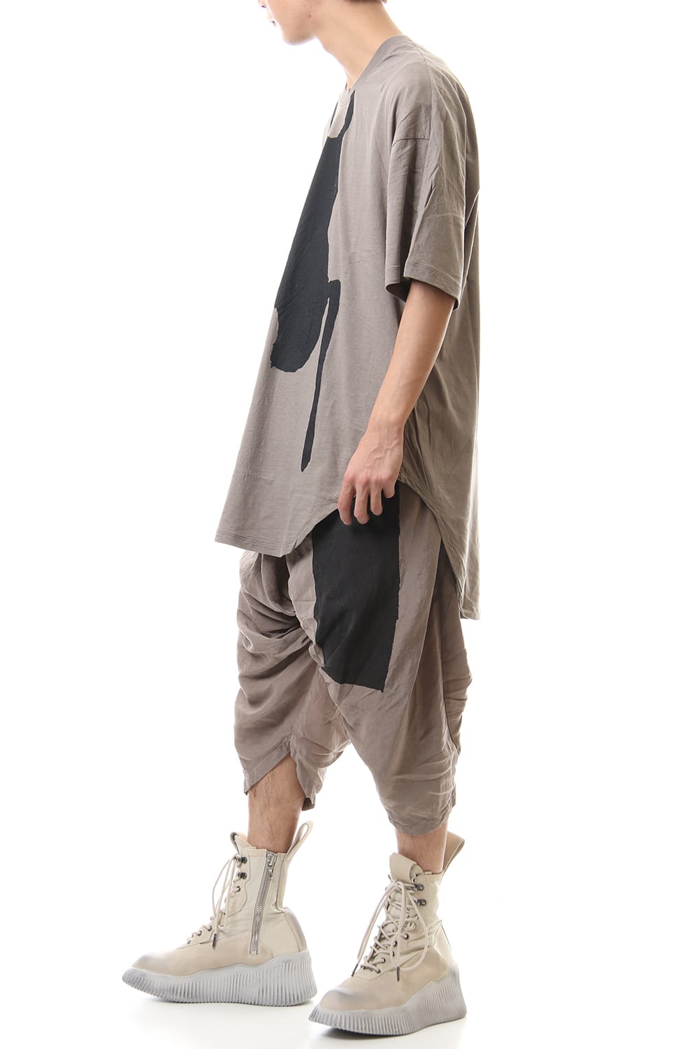 PRINT T-SHIRT ver.1 Khaki Gray