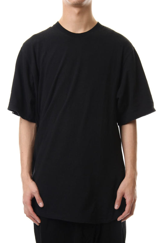 Shirring S/S cut & sewn Black