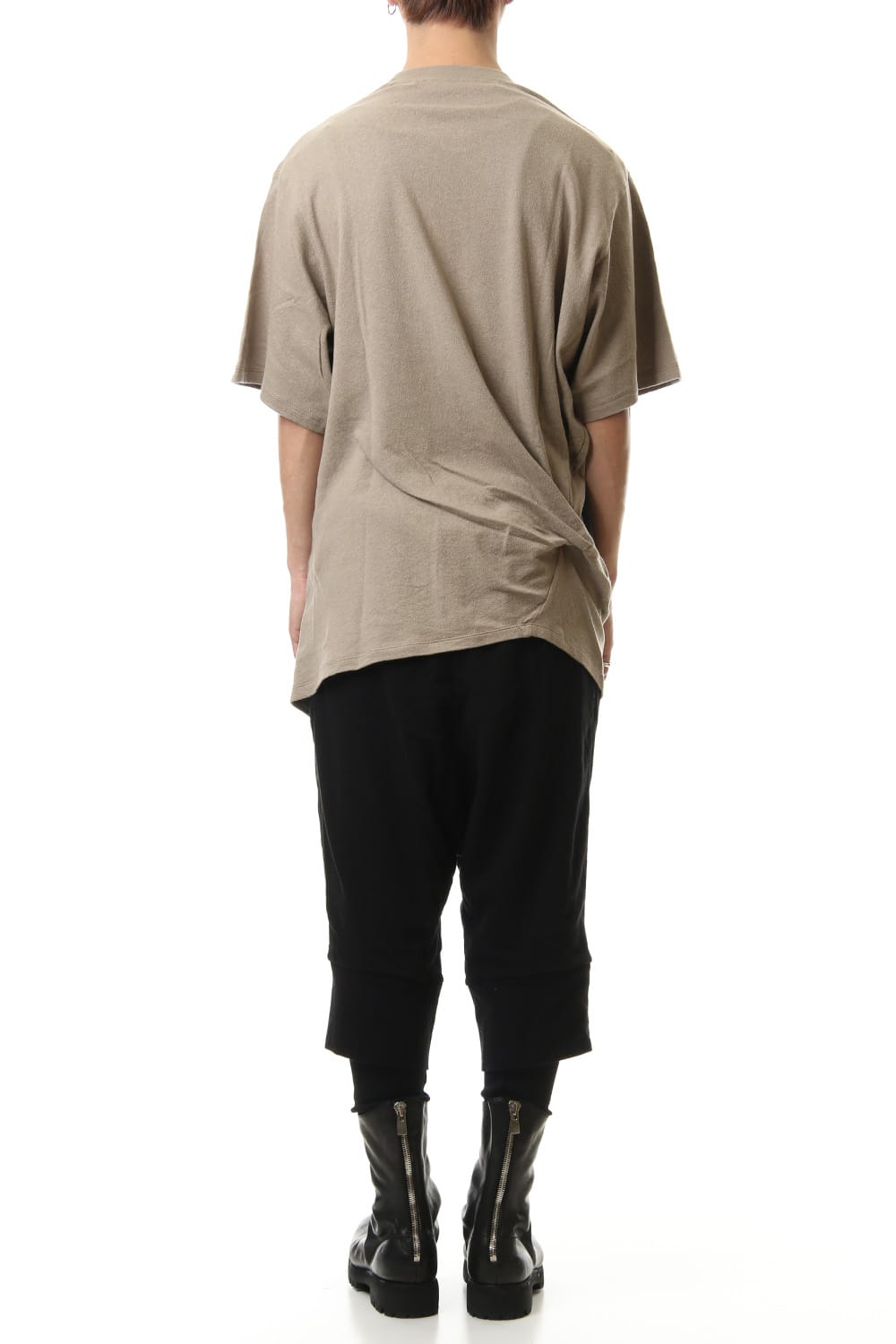 PT Shirring S/S cut & sewn Sand