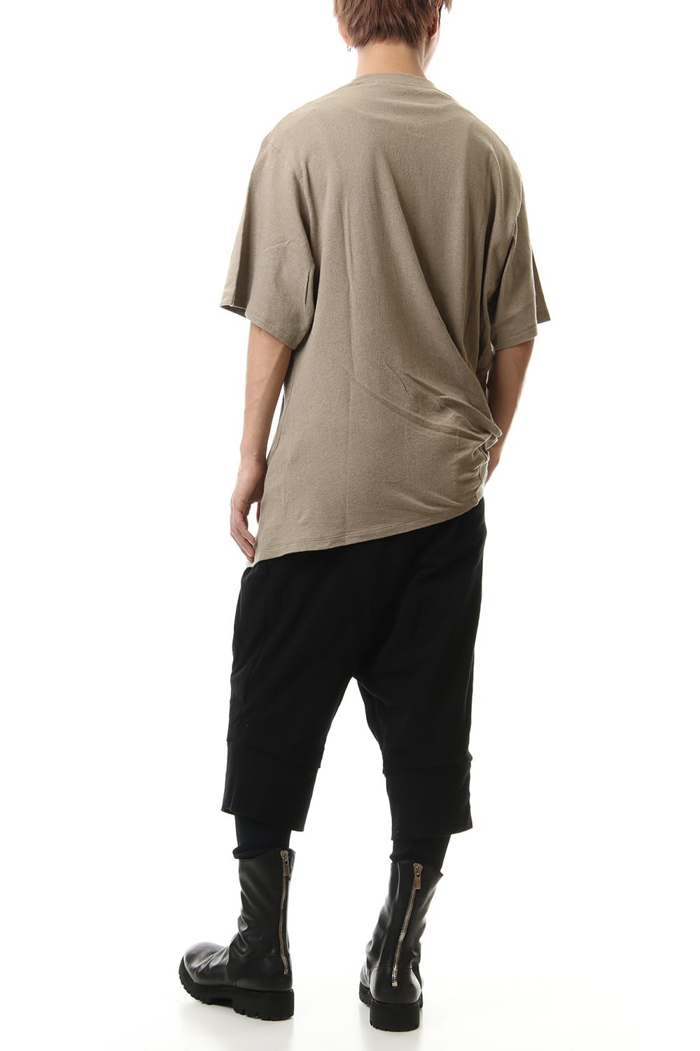 PT Shirring S/S cut & sewn Sand