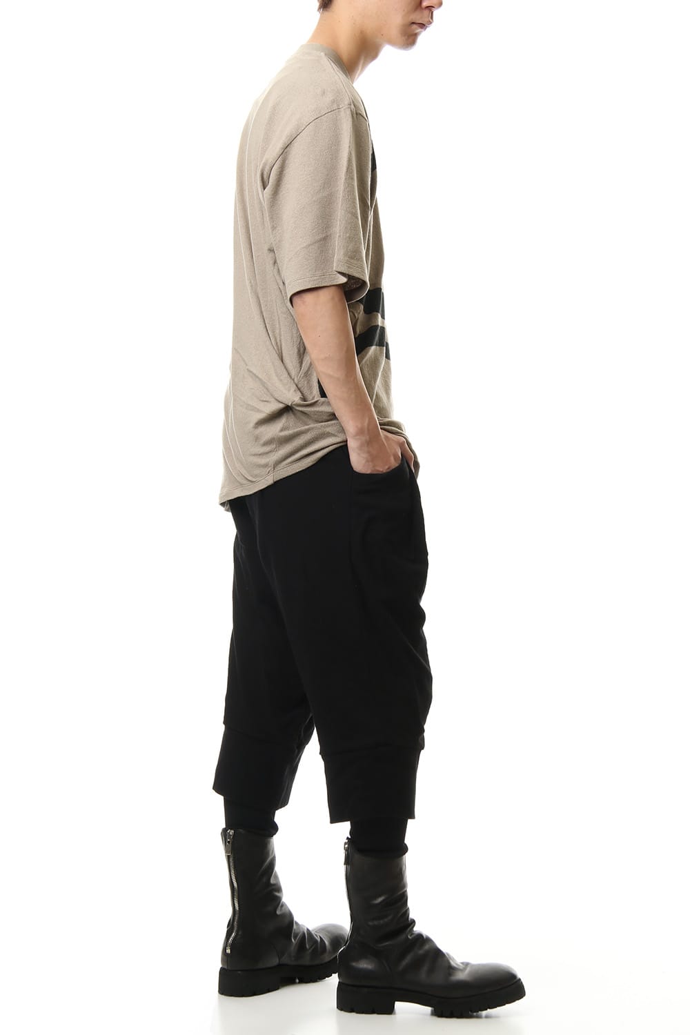 PT Shirring S/S cut & sewn Sand