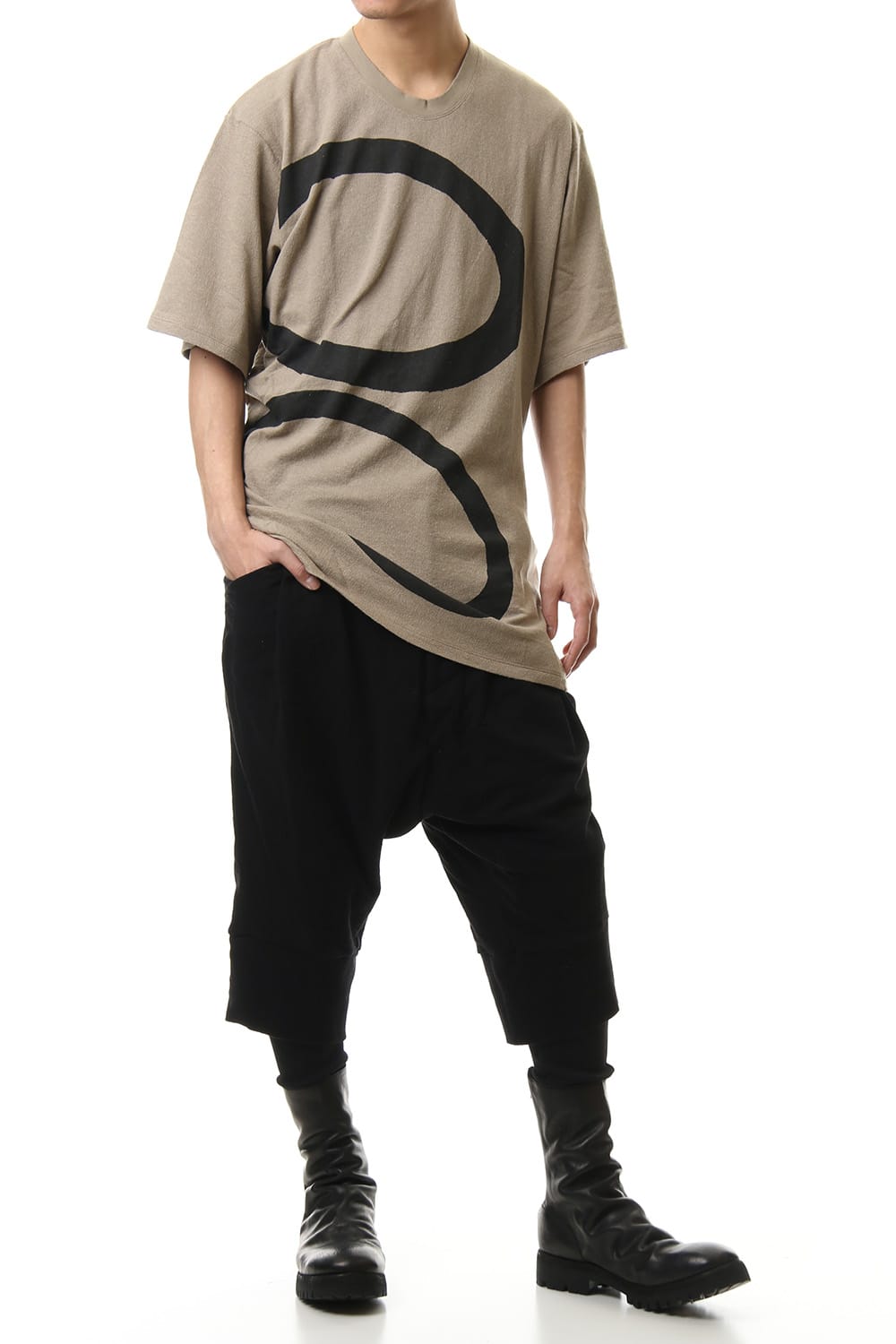 PT Shirring S/S cut & sewn Sand