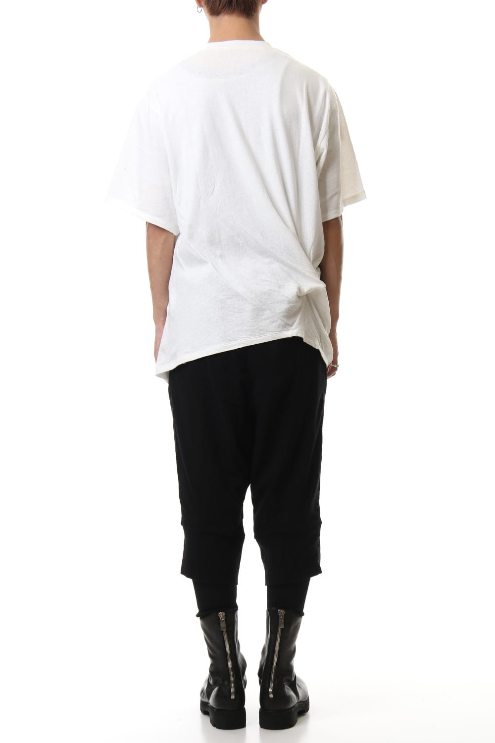 PT Shirring S/S cut & sewn White