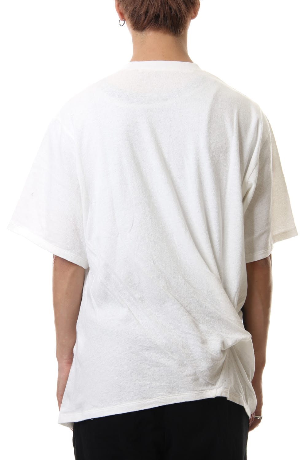 PT Shirring S/S cut & sewn White