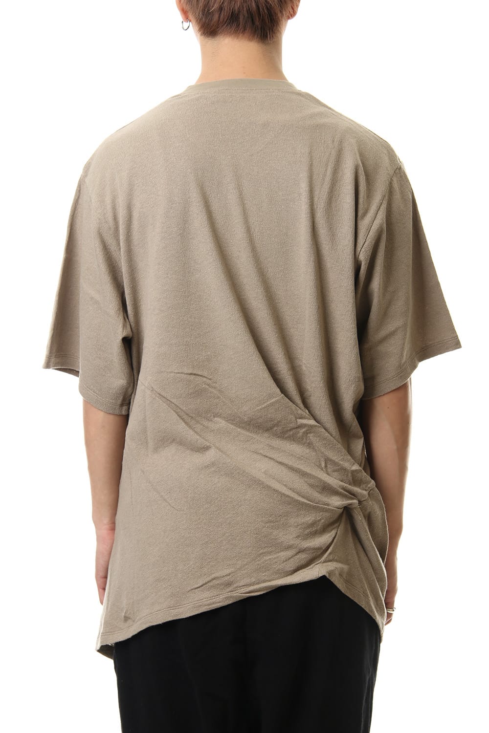 Shirring S/S cut & sewn Sand