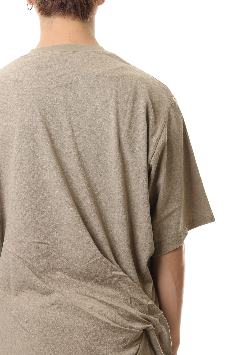 Shirring S/S cut & sewn Sand