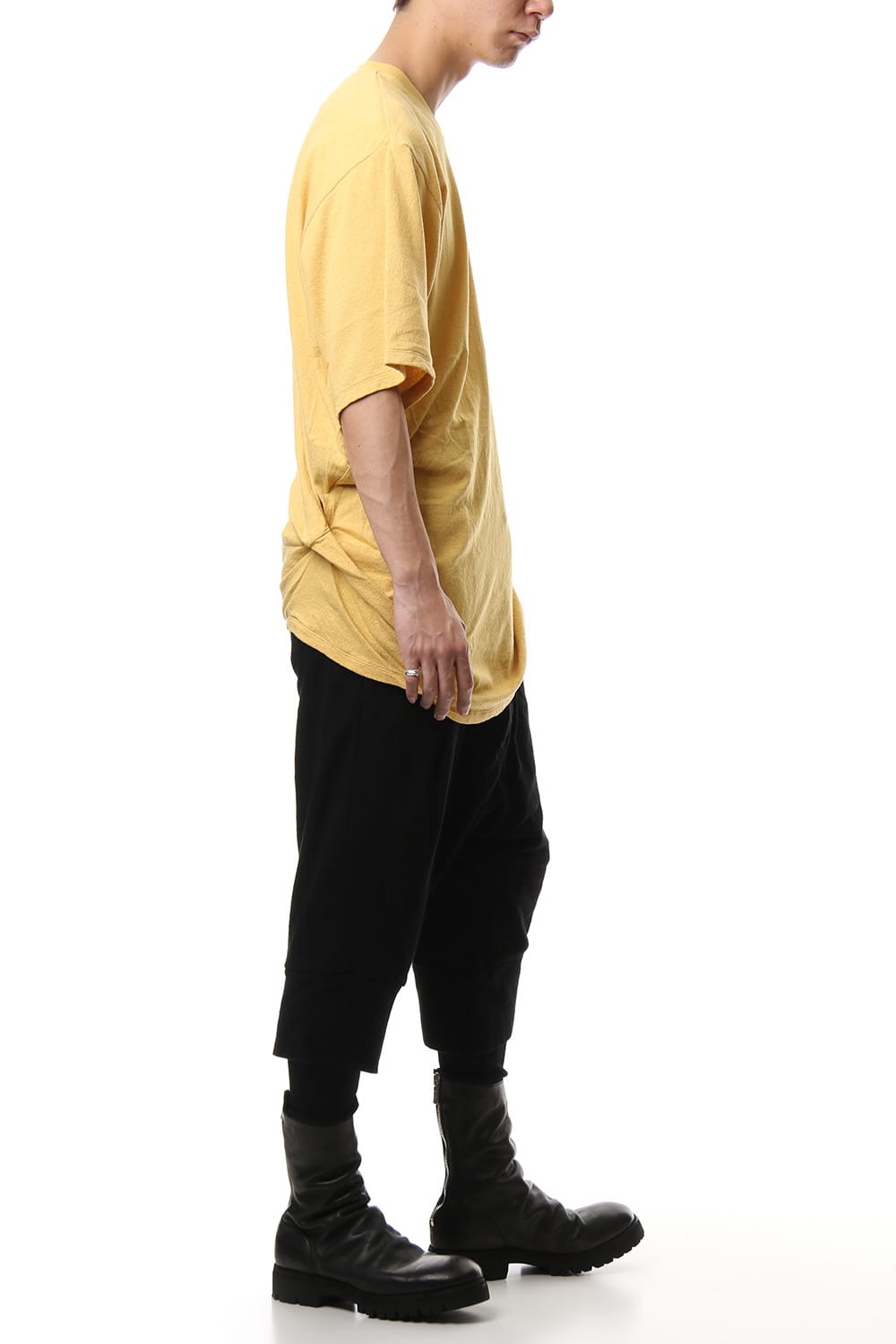 Shirring S/S cut & sewn Yellow